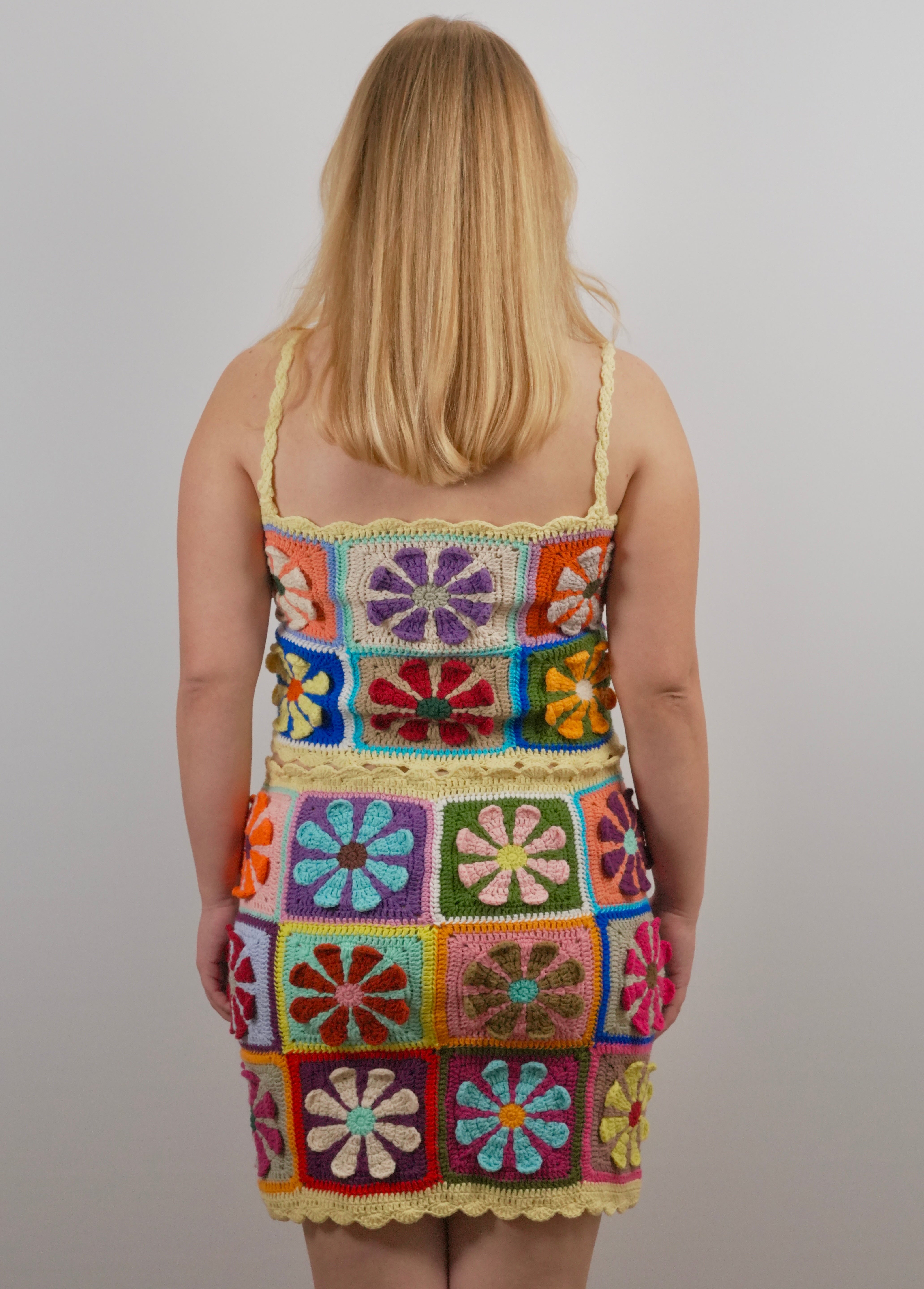 Bloom skirt - handmade organic cotton crochet by Ana Chic