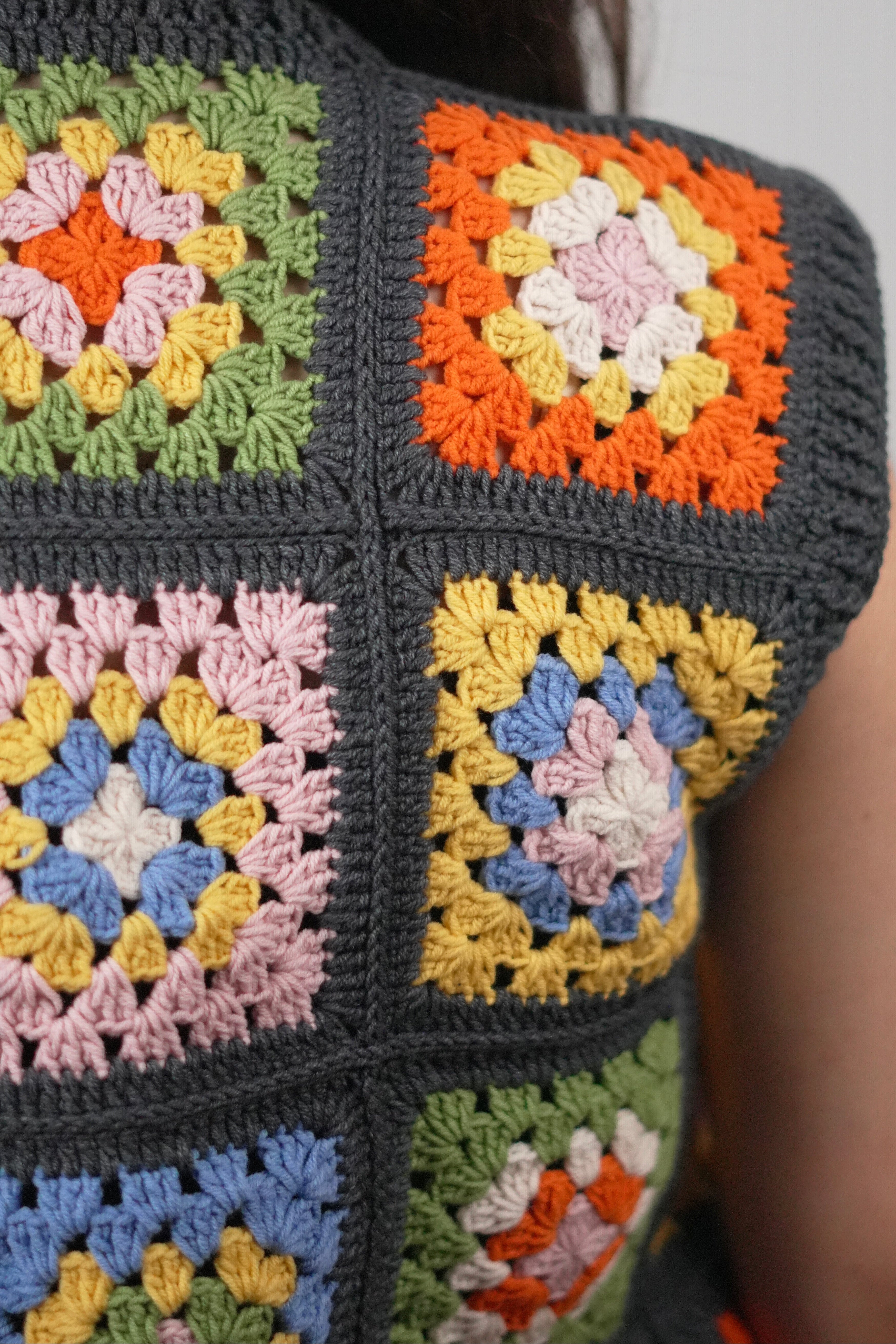 Handmade organic cotton crochet copy granny bloom 1 by Ana Chic