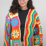 Rainbow Bloom Cardigan