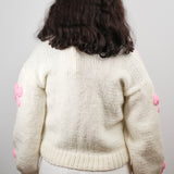 Pink Bow Knit Cardigan