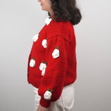 Red Rose Knit Cardigan
