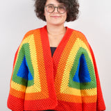 Rainbow Dream Crochet Cardigan