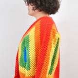 Rainbow Dream Crochet Cardigan