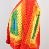 Rainbow Dream Crochet Cardigan