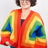 Rainbow Dream Crochet Cardigan