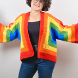 Rainbow Dream Crochet Cardigan