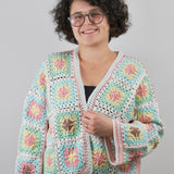 Pastel Bloom Crochet Cardigan