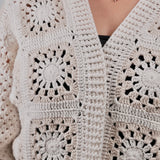 Vanilla Cream Crochet Cardigan