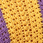 Handmade organic cotton crochet sunset geo crochet cardigan by Ana Chic