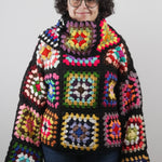 Handmade organic cotton crochet patchwork crochet sweater by Ana Chic