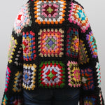 Handmade organic cotton crochet patchwork crochet sweater by Ana Chic