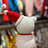 Handmade organic cotton crochet copy penguin toy by Ana Chic