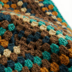Teal – Chunky Wool Crochet Jumper — handmade chunky wool crochet jumper by Ana Chic, styled view