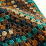 Teal – Chunky Wool Crochet Jumper — handmade chunky wool crochet jumper by Ana Chic, styled view