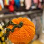 Handmade organic cotton crochet copy strawberry pillow by Ana Chic