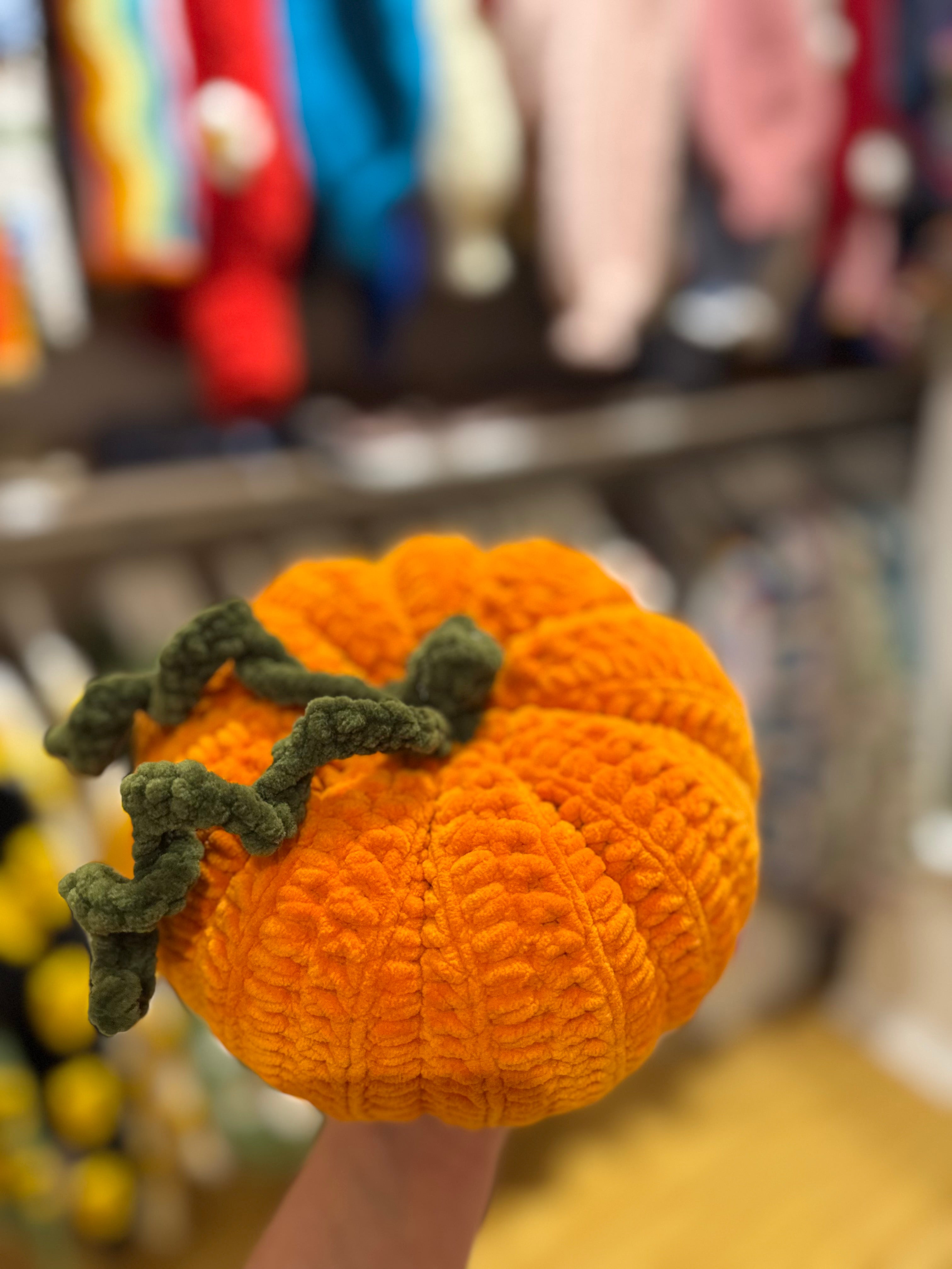 Handmade organic cotton crochet copy strawberry pillow by Ana Chic