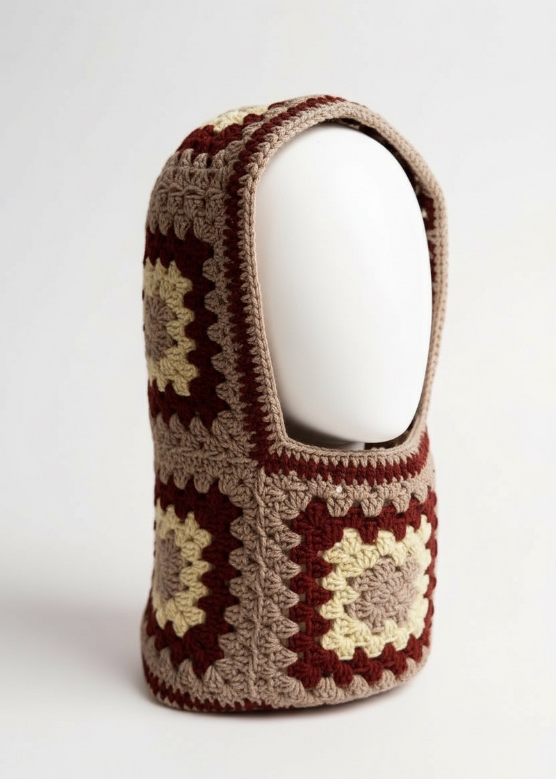 Balaclava — handmade organic cotton crochet balaclava by Ana Chic