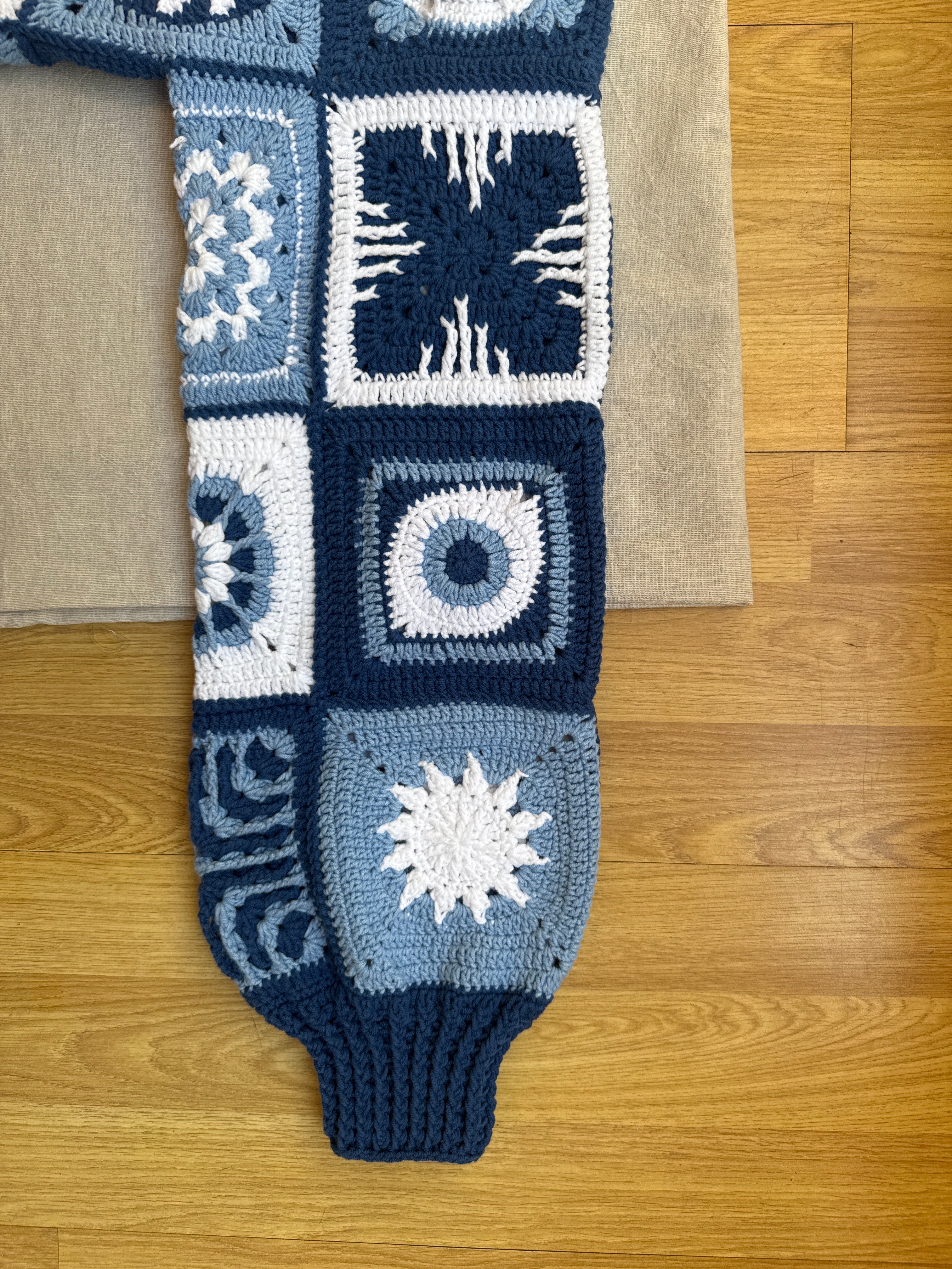 Handmade  by Ana Chic - Blue ethnic long