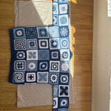 Blue ethnic long