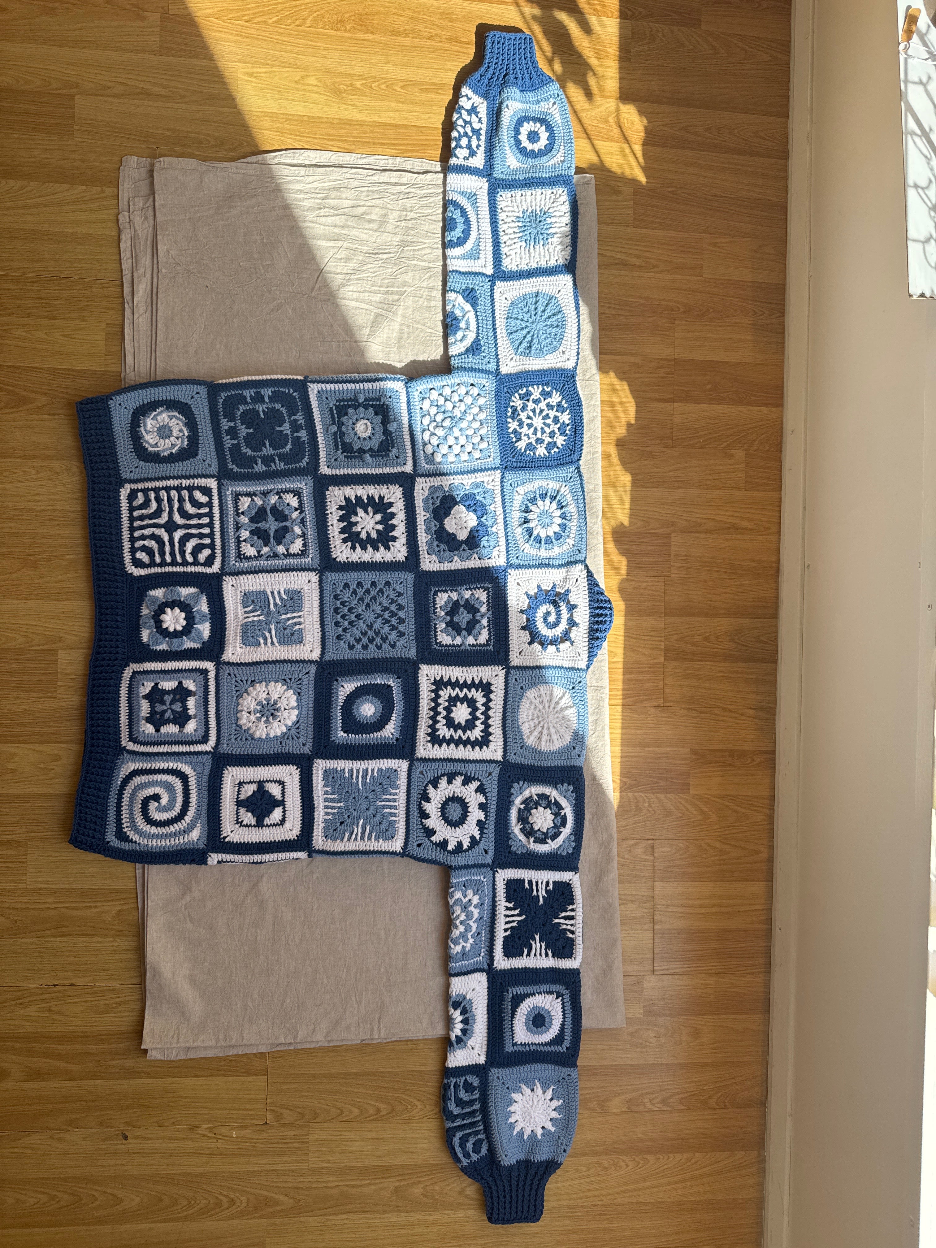 Handmade  by Ana Chic - Blue ethnic long