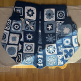 Blue ethnic long