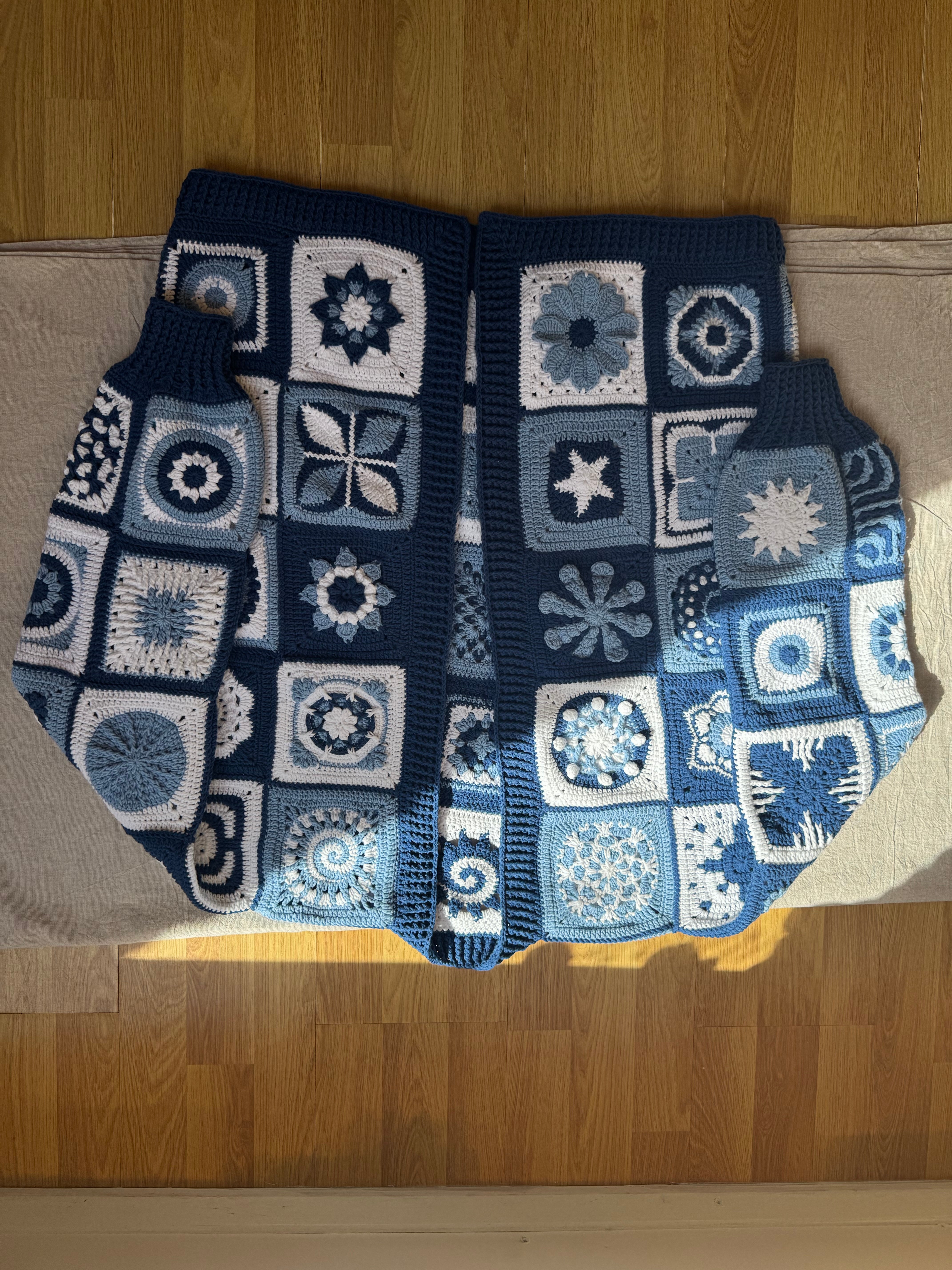 Handmade  by Ana Chic - Blue ethnic long