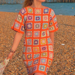 Handmade organic cotton crochet dress by Ana Chic