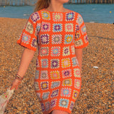 Handmade organic cotton crochet dress by Ana Chic