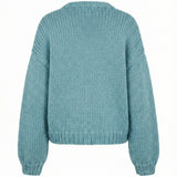 Sunflower  – Chunky Wool Hand-Knitted Cardigan — handmade chunky wool hand-knit cardigan by Ana Chic, styled view