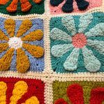 Handmade organic cotton crochet sunny petal cardigan by Ana Chic