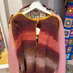 Handmade Cardigan by Ana Chic - pink knit cardi