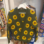 Handmade Cardigan by Ana Chic - Sunflower Khaki Cardigan