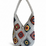 Handmade bag — handmade organic cotton crochet bag by Ana Chic, styled view