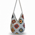 Handmade bag — handmade organic cotton crochet bag by Ana Chic, detail 2