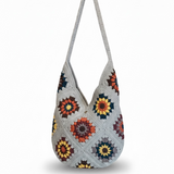 Handmade bag — handmade organic cotton crochet bag by Ana Chic, detail 2