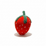 Velvet Strawberry Pillow