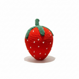 Velvet Strawberry Pillow