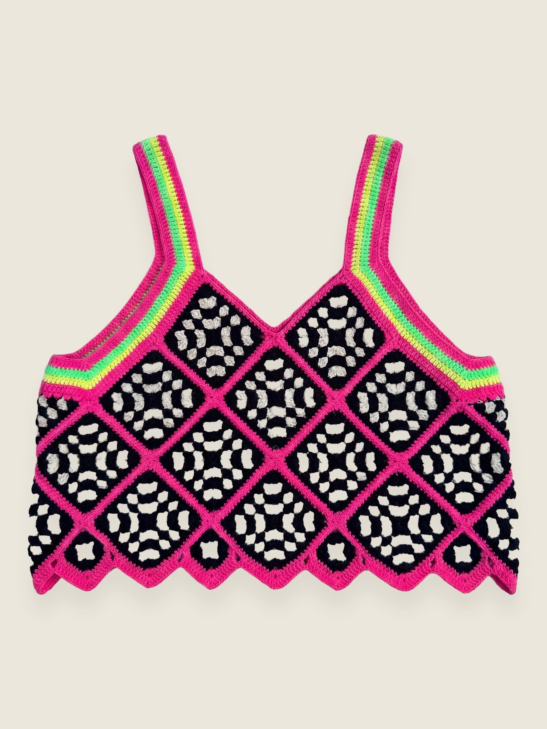 Handmade organic cotton crochet top by Ana Chic