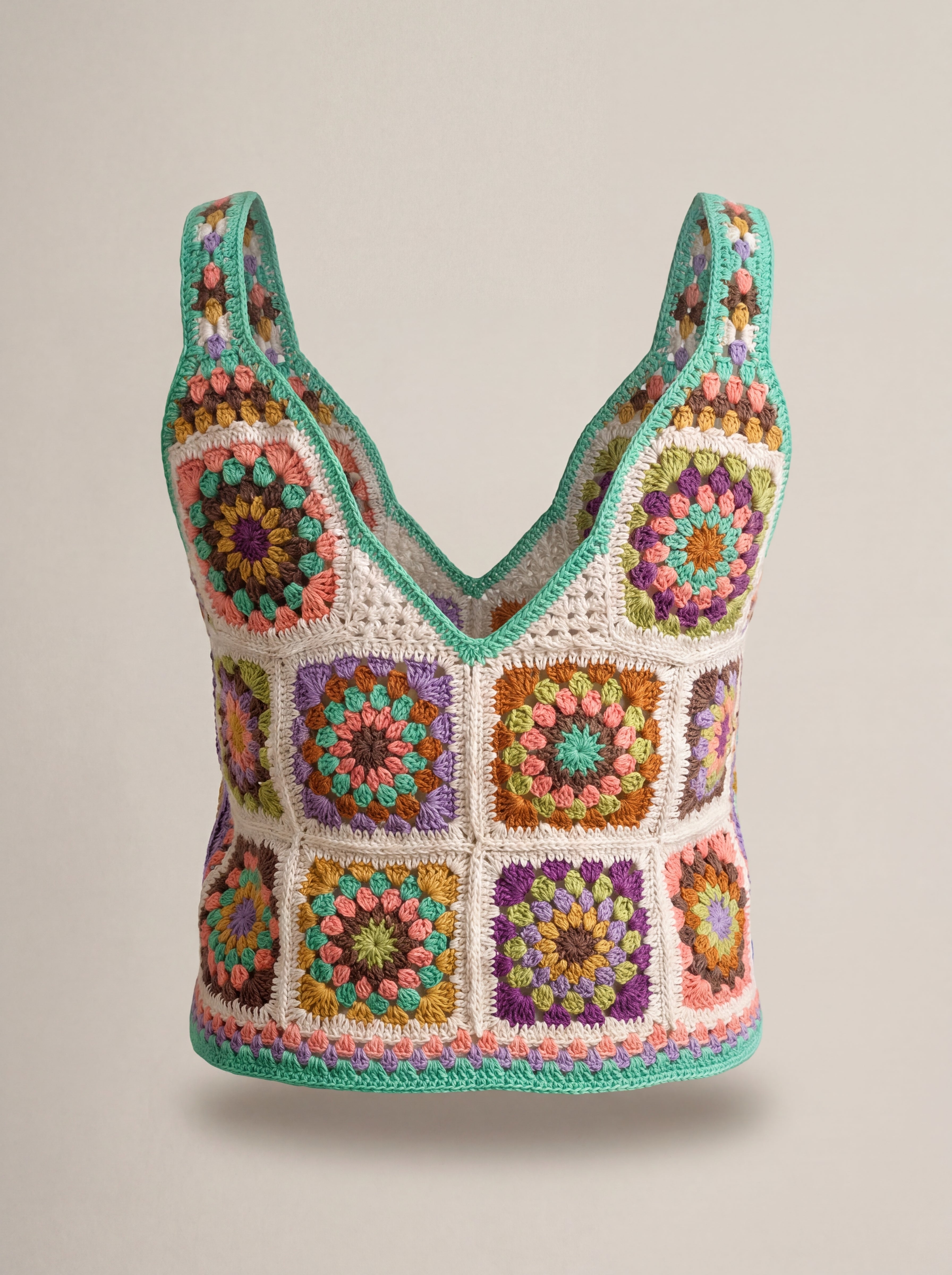 Handmade organic cotton crochet top by Ana Chic