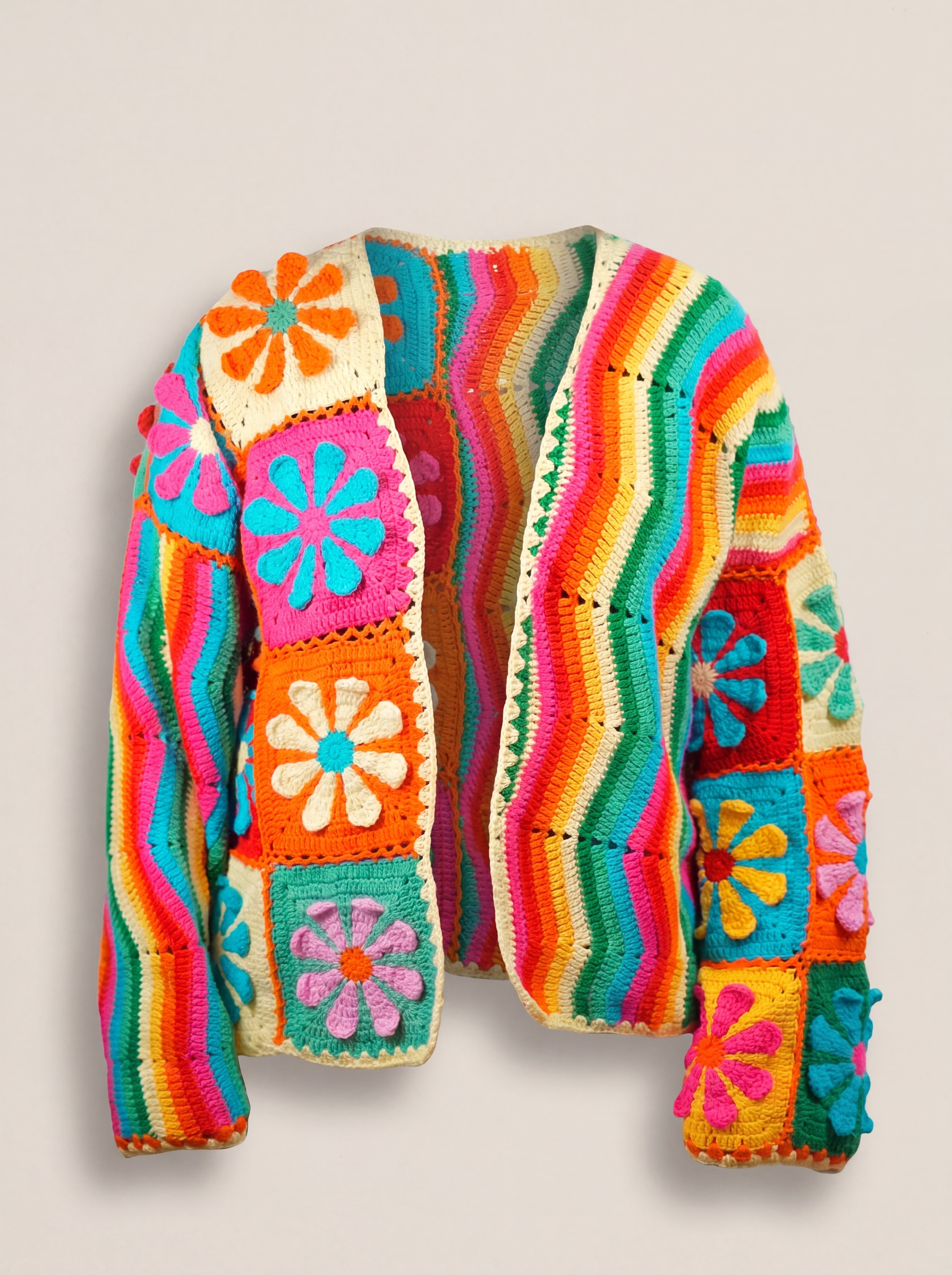 Handmade organic cotton cardigan by Ana Chic