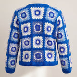 Handmade organic cotton crochet cardigan by Ana Chic