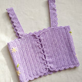 Handmade organic cotton top (Lilac) by Ana Chic