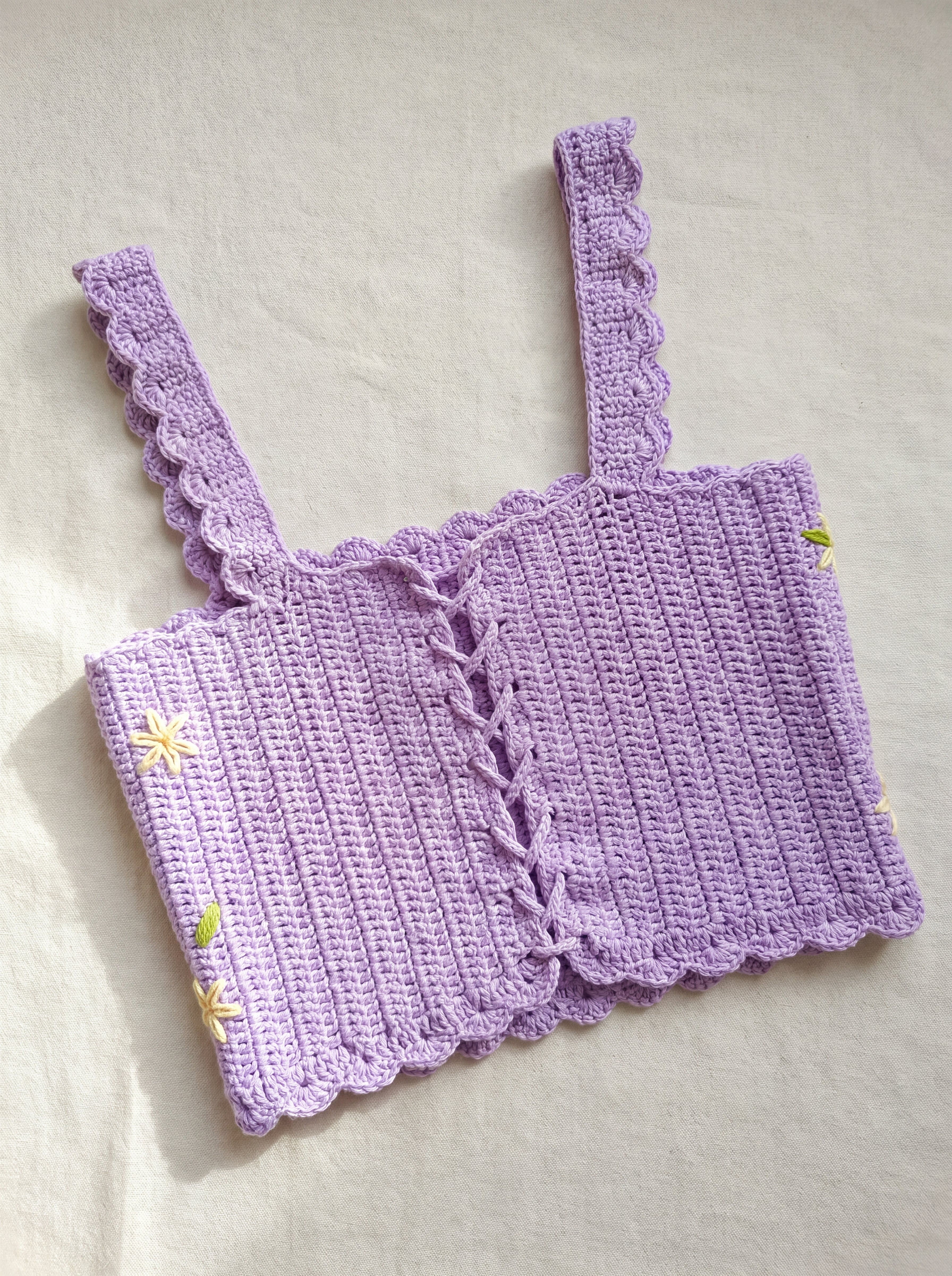 Handmade organic cotton top (Lilac) by Ana Chic
