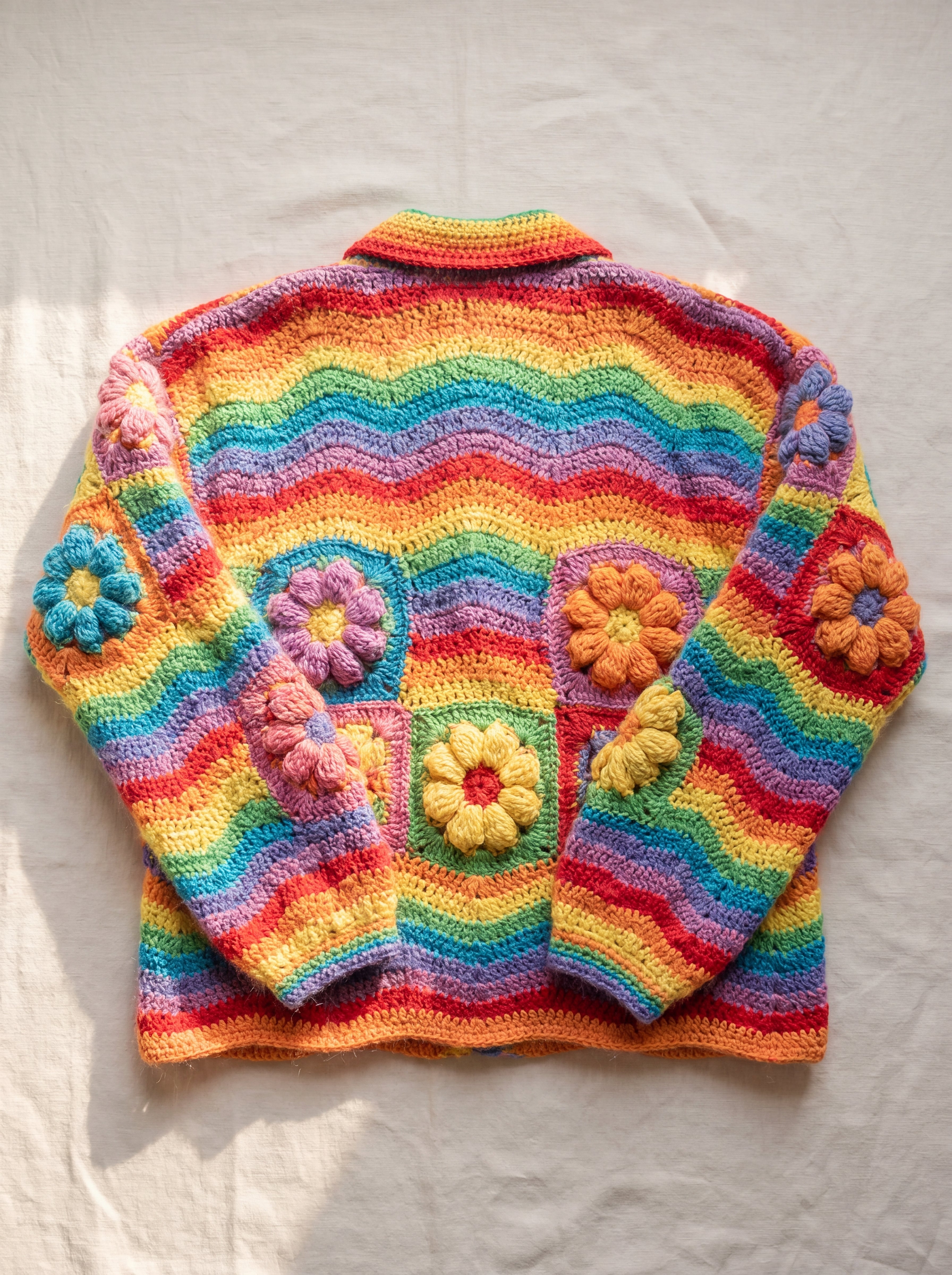 Handmade organic cotton cardigan by Ana Chic