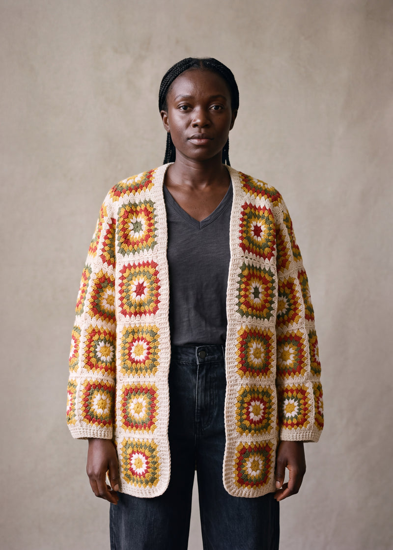 Ana Chic — handmade crochet cardigan, Brighton studio
