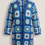 Handmade organic cotton crochet cardigan by Ana Chic