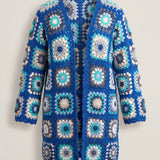 Handmade organic cotton crochet cardigan by Ana Chic