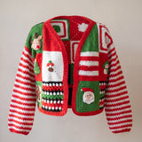 Handmade organic cotton crochet cardigan by Ana Chic