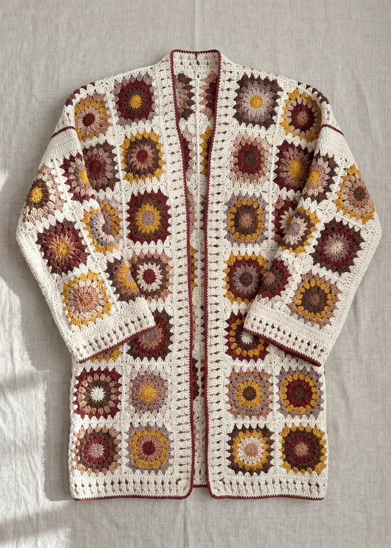 Handmade organic cotton cardigan by Ana Chic