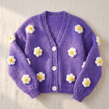 Handmade organic cotton cardigan by Ana Chic